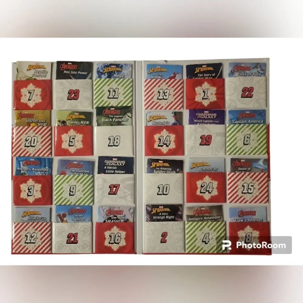 MARVEL ADVENT CALENDAR UNTIED   NEVER USED